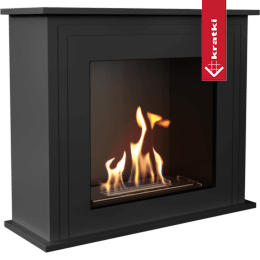 portal Bioethanol fireplace JUNE TÜV black