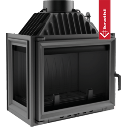 Insert Cheminée à bois MAJA gauche 8 kW Ø 200