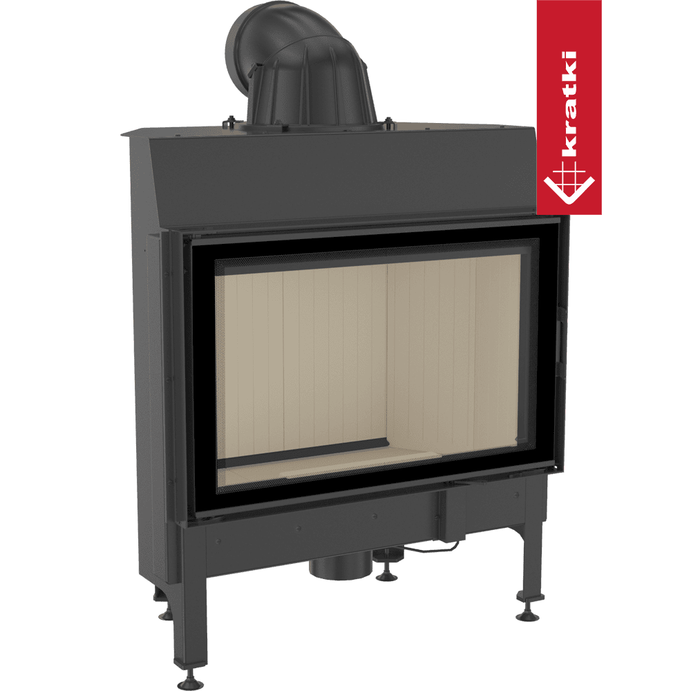 Steel fireplace KRATKI NADIA 12 kW Ø 200
