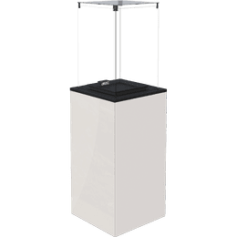 Patio gāzes sildītājs Patio Mini stikla panelis Balts manuāls 8,2 kW