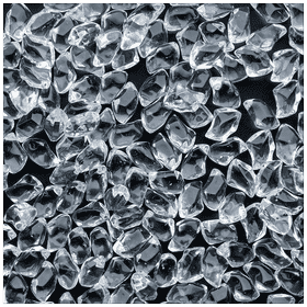 Dekorative Steine FEUERGLAS - transparenter Kristall