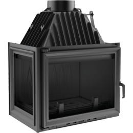 Čuguna kamīns ZUZIA kreisais 15 kW Ø 200