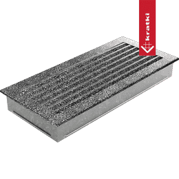 Lüftungsgitter FRESH 17x37 schwarz und silber
