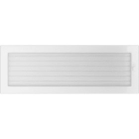 Grille de ventilation 17x49 blanc avec une persienne