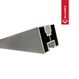 Profil aluminiowy na wpust przesuwny - 222 cm