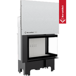 ατσάλινο ενεργειακό τζάκι KRATKI VNP 810/410 14 kW Ø 200 Lift-up