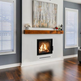 Camino intelligente in acciaio KRATKI LUCY SLIM 8 kW Ø 160 MSK GLASS