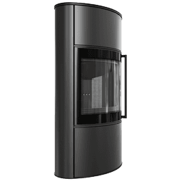 Jeklena peč na drva KRATKI BJORN/W Ø 150 8 kW črn thermotec