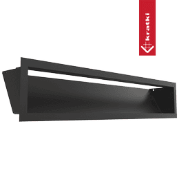 Ventiliacijos grotelės LUFT 12x60 juodas Slim