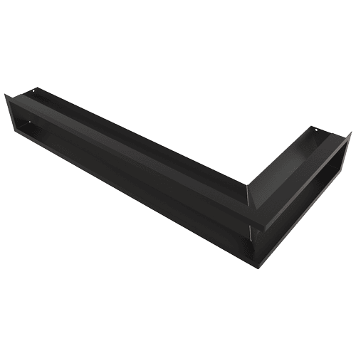 Vent Cover LUFT corner left 80x40x12 black Slim