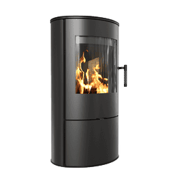 Jeklena peč na drva KRATKI ROLLO 7 kW Ø 150 črn thermotec