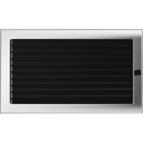 Vent Cover 22x37 nickel - plated with blinds