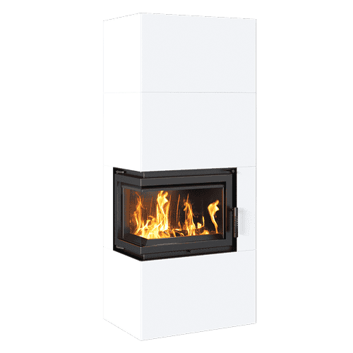 Semineu modular KRATKI Simple Box 8 kW Ø 200 Bianco