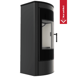Kominek wolnostojący KRATKI TITAN Panorama Ø 150 11 kW