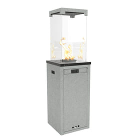 Calefactor de gas para patios PATIO LIGHT granito 8,2 kW propano-butano 41,8 x 41,8 x 150,4 cm