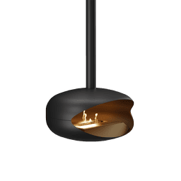 Hängender Bioethanol-Kamin KRATKI OVO schwarz