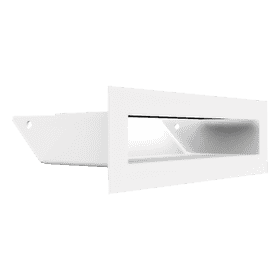Kratka wentylacyjna kominkowa LUFT 6x20 biała Slim