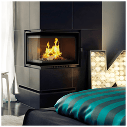 Kamineinsatz Gusseisen KRATKI MAJA DECO links 8 kW Ø 200