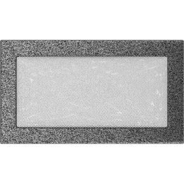 Pokrov za prezračevanje 17x30 črne in srebrne barve