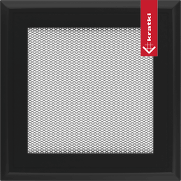 Kratka wentylacyjna kominkowa Oskar 17x17 czarna