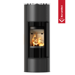 Plieninė krosnelė KRATKI ERIK High Ø 150 5,5 kW