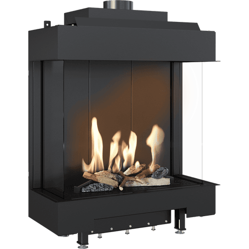 Kominek gazowy KRATKI LEO 76 / 62 lewy prawy propan butan ∅ 100/150 5,6 kW