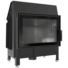 Steel fireplace ZIBI 11 kW Ø 180 DECO black termotec