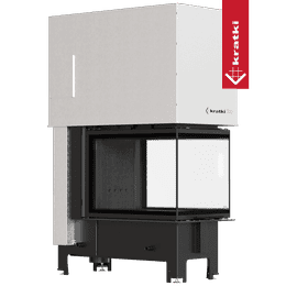 Krb KRATKI REGNOR 500/700 8 kW Ø 200 trojstranný, čierny thermotec samozatváracie dvierka