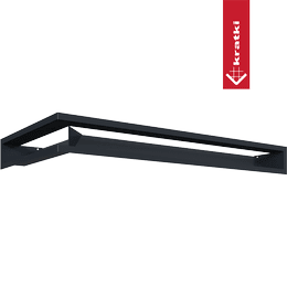 Capac aerisire LUFT colț dreapta 40x80x9 grafit