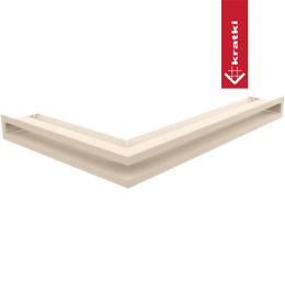Capac aerisire LUFT colt dreapta 40x60x6 crem Slim