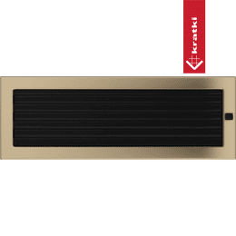 Vent Cover 17x49 gold - plated with blinds