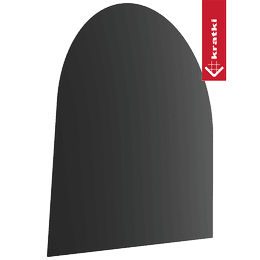 Stahlsockel für freistehenden Ofen MODELL 3 100x100 cm schwarz