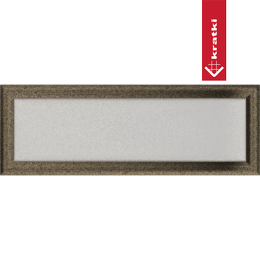 Kratka wentylacyjna kominkowa Oskar 17x49 czarno-złota