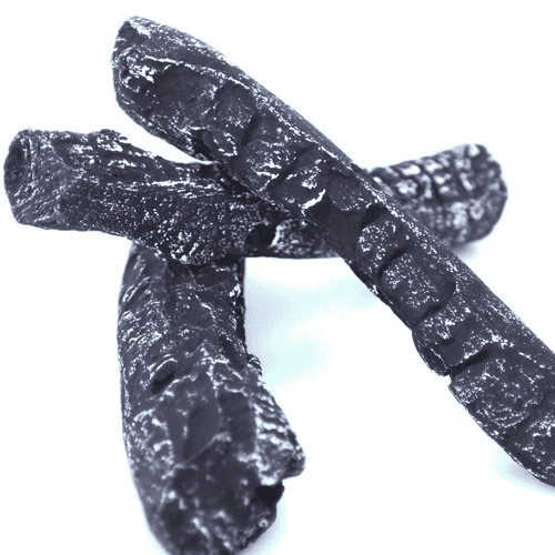 Декоративные элементы из керамического дерева Black Glade (Древесный уголь); 1 комплект = набор из 3 штук
