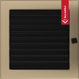 Vent Cover 22x22 gold - plated with blinds