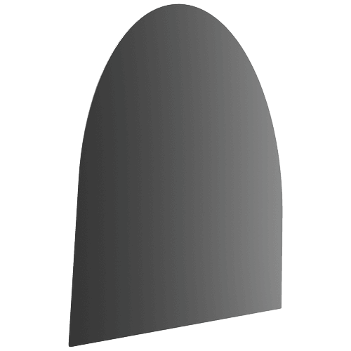 Base in acciaio per stufa MODELLO 2 100x80 cm nero