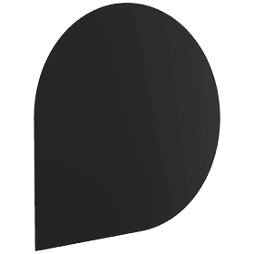 Ocelový podstavec pro volně stojící kamna MODEL 1 100x100 cm černý