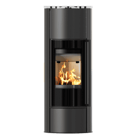 Wood burning steel stove ERIK High Ø 150 5,5 kW