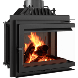Kamineinsatz Gusseisen KRATKI SIMPLE rechts 8 kW Ø 200
