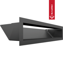 Ventilasjonsdeksel LUFT 9x40 grafitt Slim