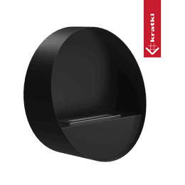 Závěsný bioetanolový krb KRATKI ORBE černý Ø 58 cm