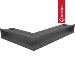 Vent Cover LUFT corner right 40x60x9 graphite Slim
