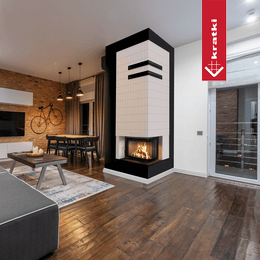 Insert cheminée en acier KRATKI LUCY droit 12 kW Ø 200