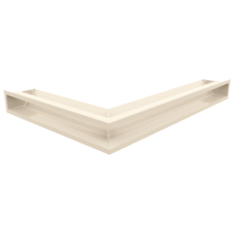 Eck-Lüftungsgitter LUFT rechts 54,7x76,6x9 Creme