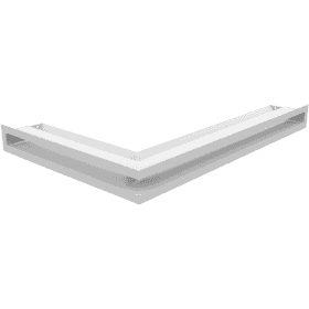 Kratka wentylacyjna kominkowa LUFT narożny prawy 40x60x6 biała Slim