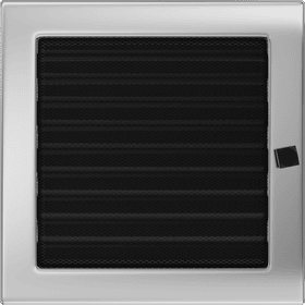 Vent Cover 22x22 nickel - plated with blinds