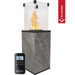 Patio dujinis šildytuvas Patio Mini Quartz Sinter Base Panel Nat Pietr Grey automatinis 8,2 kW