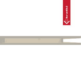 Eck-Lüftungsgitter LUFT rechts 54,7x76,6x6 Creme Slim