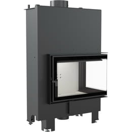 Vodni kamin KRATKI MBM desni 12 kW Ø 180 samozapiralna vrata