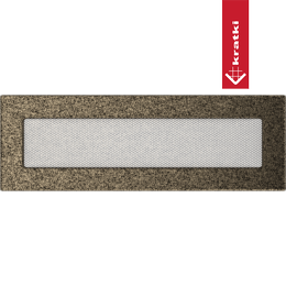 Rejilla de ventilación 11x32 negro y oro
